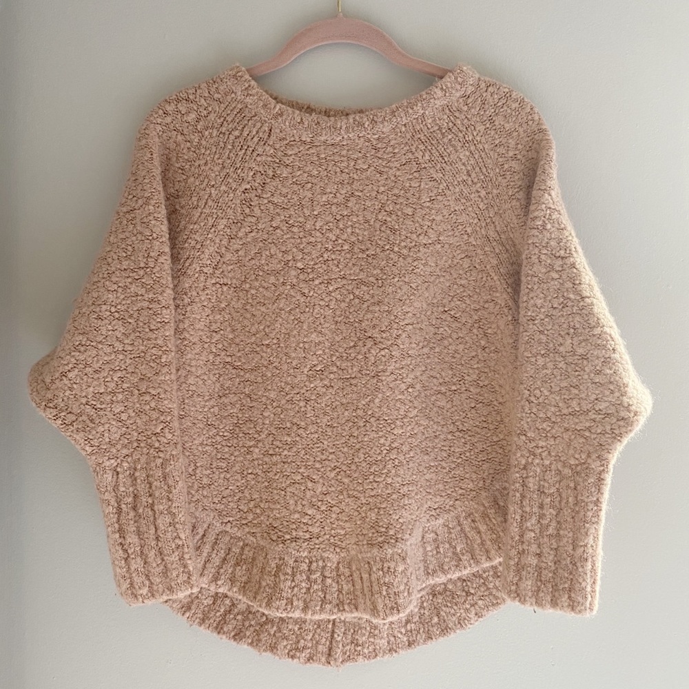 Lou & Grey blush pink knit sweater XS/S
